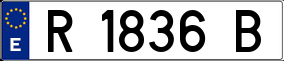 Trailer License Plate